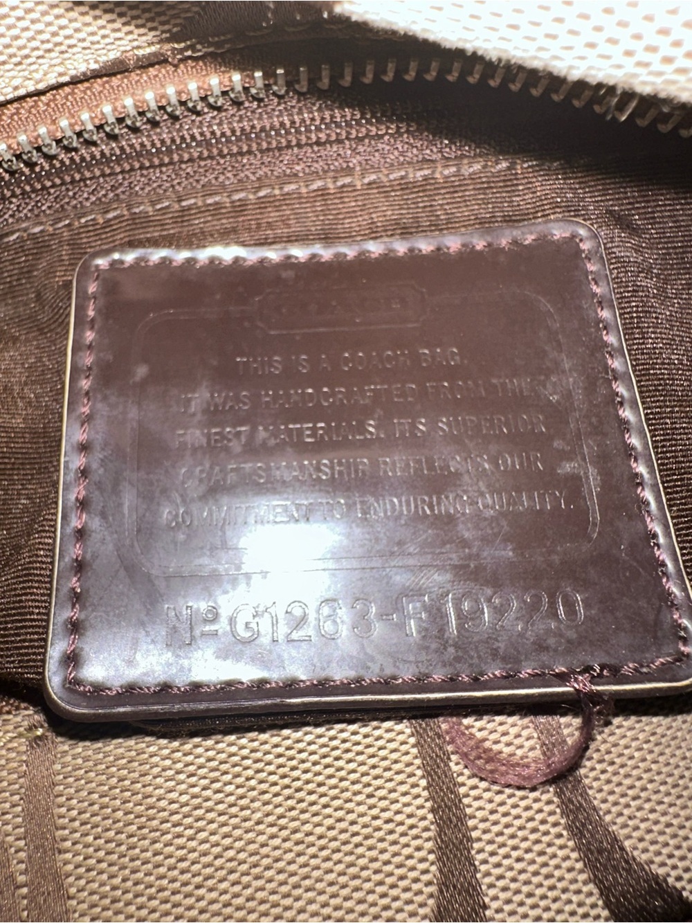 2012 COACH signature canvas crossbody bag - Picture 12 of 12